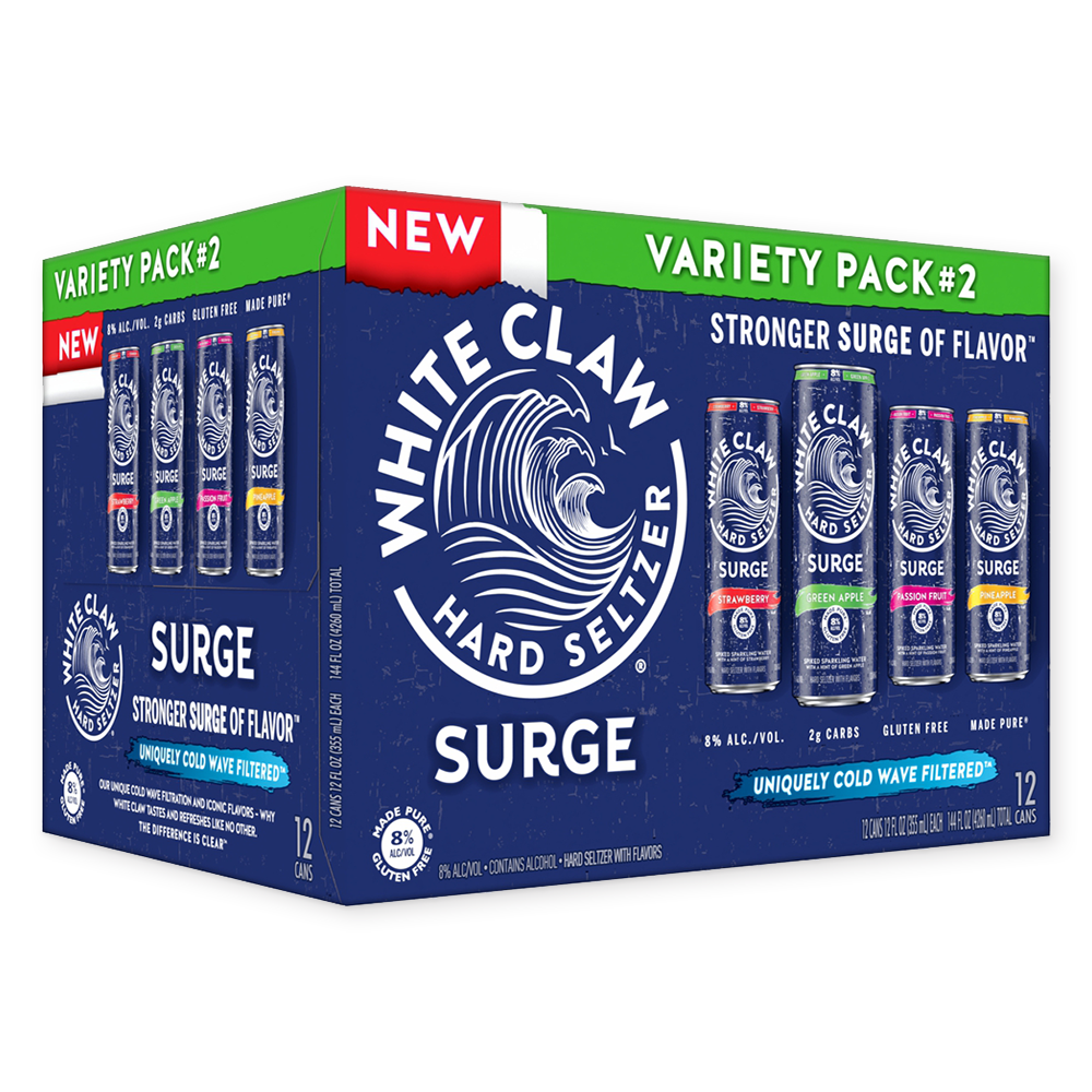 White Claw Hard Seltzer Surge Pack