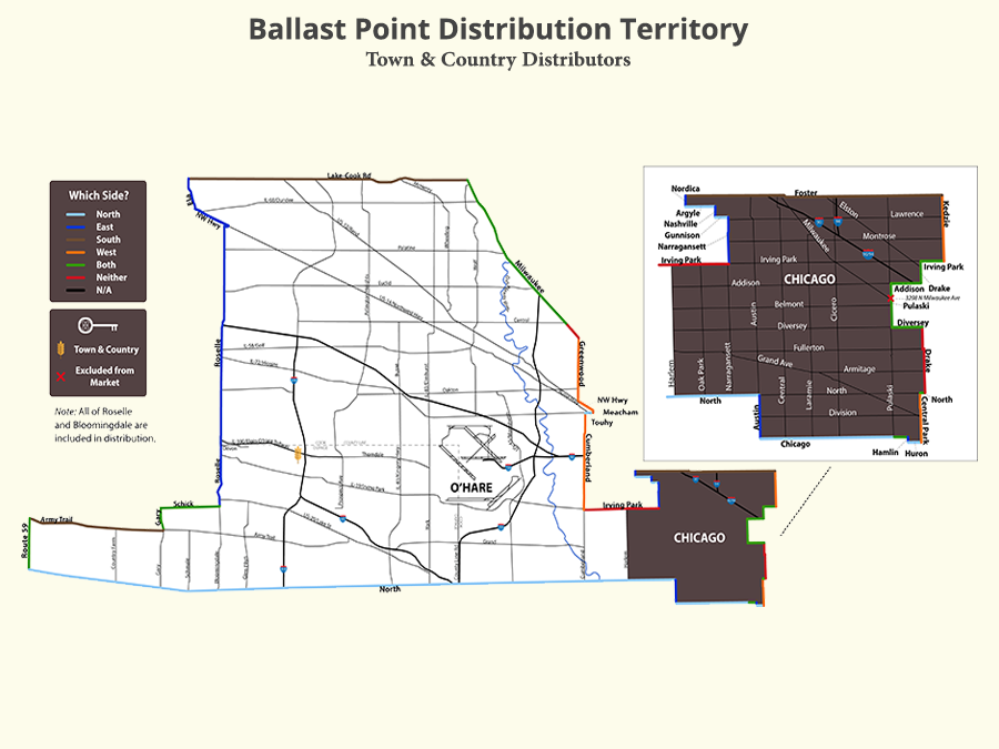 T&C's Distribution Area