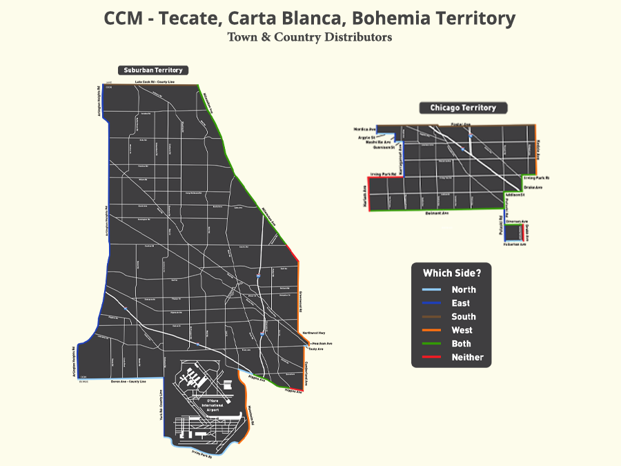 T&C's Distribution Area