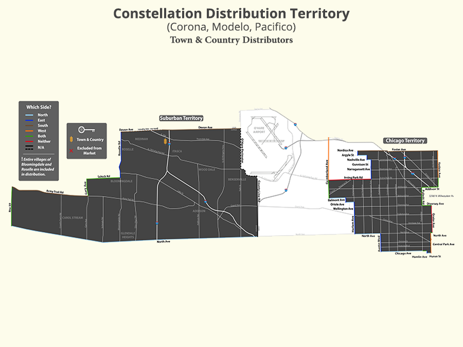 T&C's Distribution Area